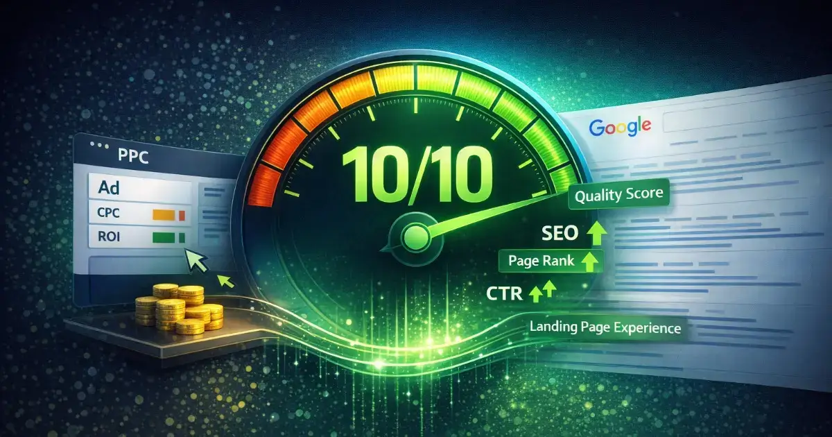 Диаграма на Quality Score в Google Ads