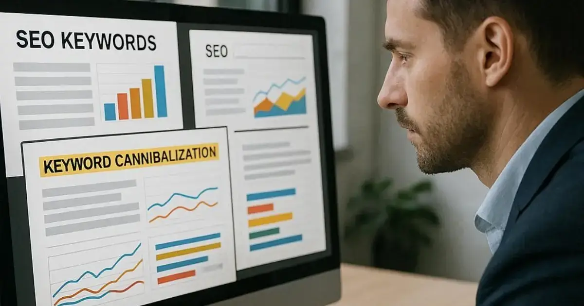 SEO slug канибализация - визуализация на URL конкуренция